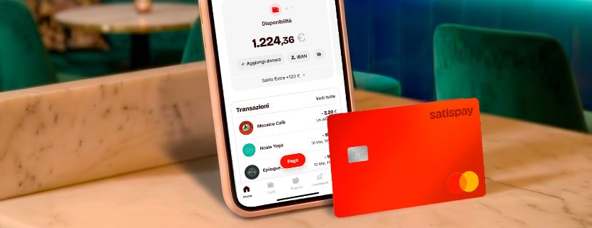 Satispay: carta di debito Red senza abbonamento