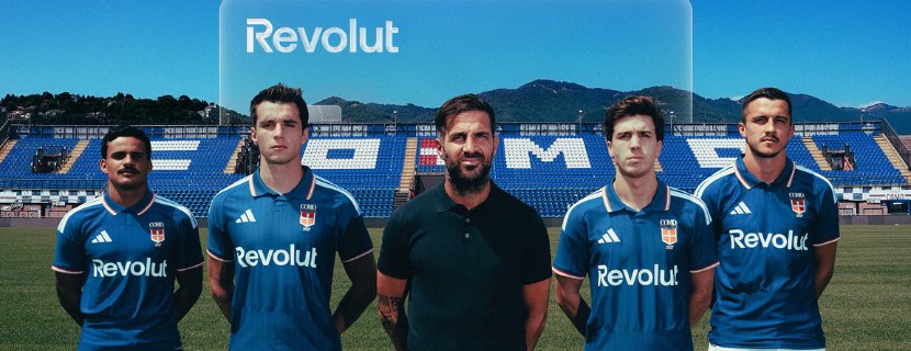 Revolut Official Front-of-Shirt Partner Como 1907